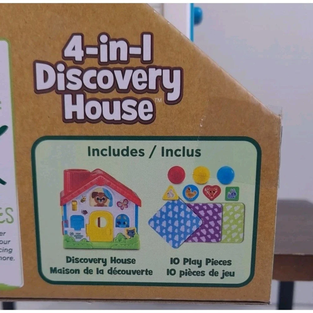 LeapFrog 4-in-1‎ Discovery House Learning Toy Interactive Lights Sounds NEW